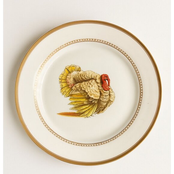 Williams Sonoma Estate Turkey Dinner Plate – 2012 – 11” Diameter Plate - Picture 1 of 3